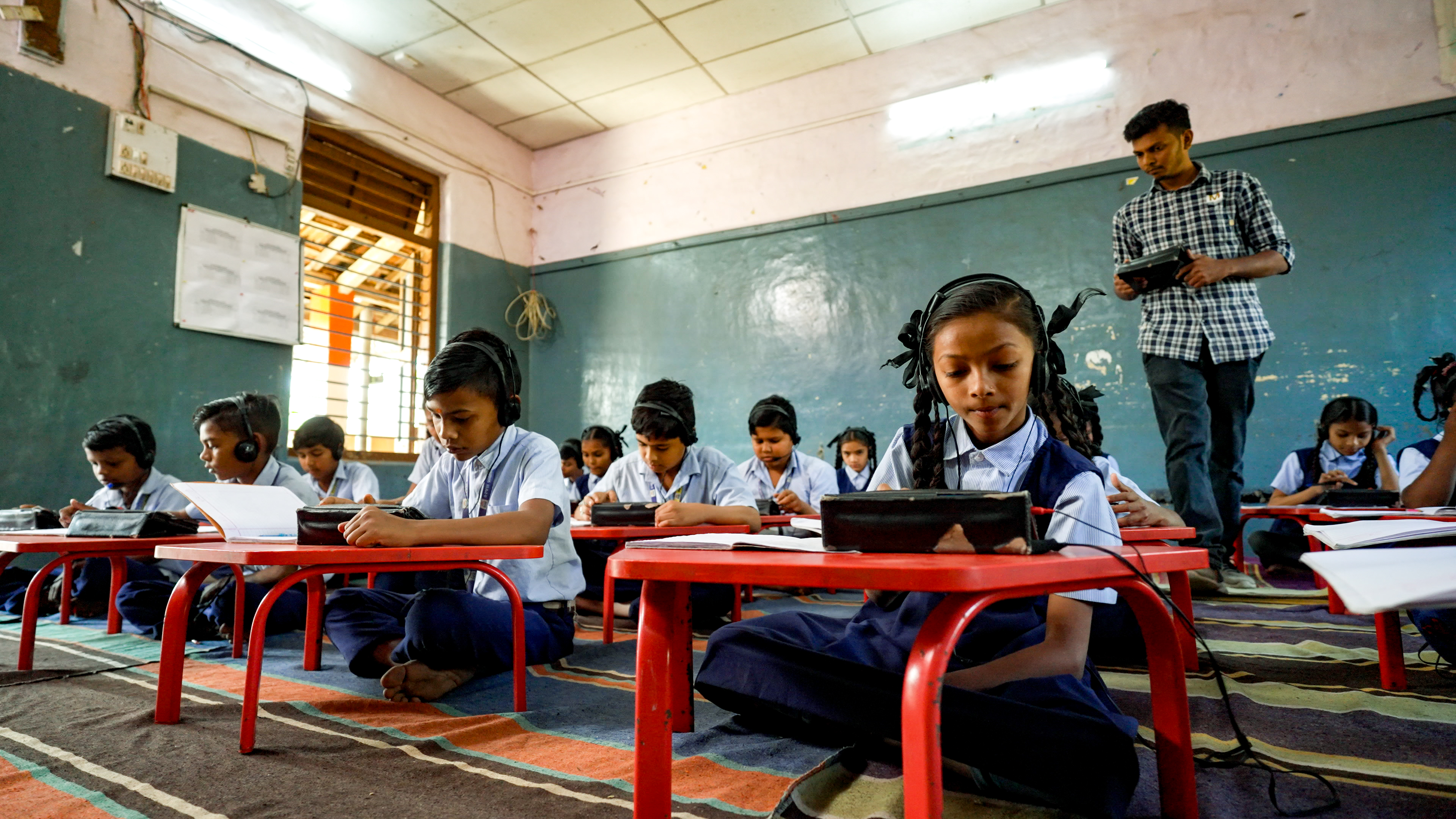 Students attending a school activity